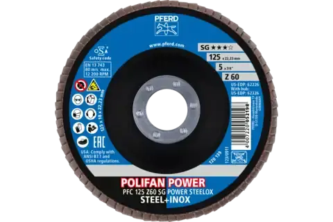 Řezné a lamelové brusné kotouče SG POWER - Pferd 125 SG STEELOX  (PF4007220654941), PF4007220654941