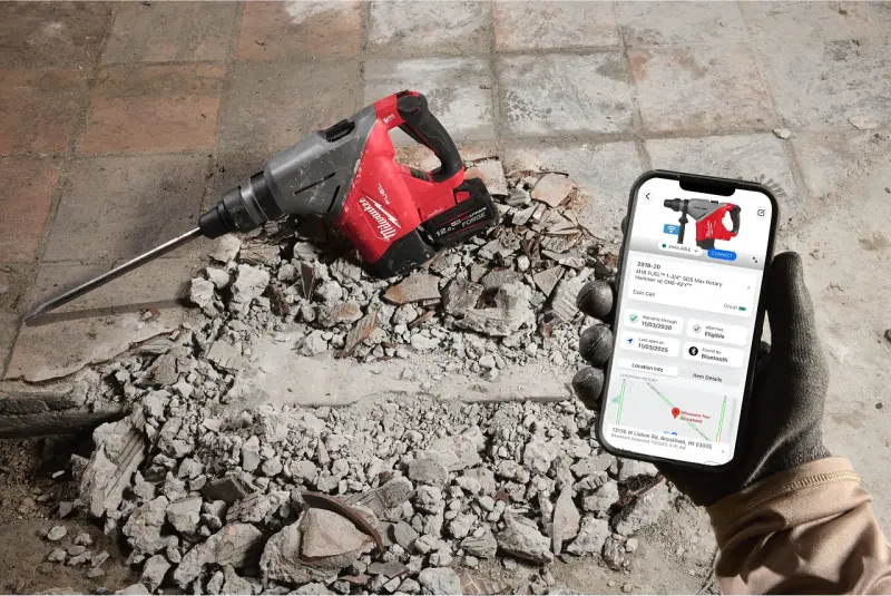 Aku vrtací a sekací kladivo Milwaukee M18 FHACO745-0C 45MM SDS-Max, ONE-KEY, bez aku, s kufrem, 4933493445