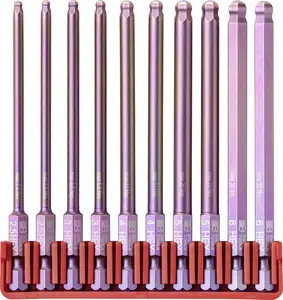 Přesné bity 1/4" PB Swis Tools PB E6L.715 CN - sada 10 ks v praktickém držáku (PBS7610733293810), PBS7610733293810