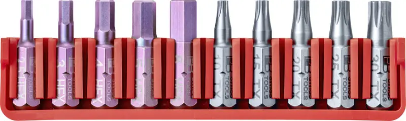 Přesné bity 1/4" PB Swis Tools PB C6.704 CN - sada 10 ks v praktickém držáku (PBS7610733293612), PBS7610733293612