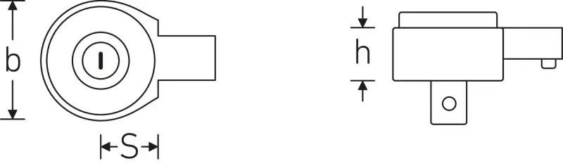 Nástavec mom. klíče Stahlwille 735/10 - přepínací ráčna 1/2" (9 x 12 mm) (STAHL58250010)
