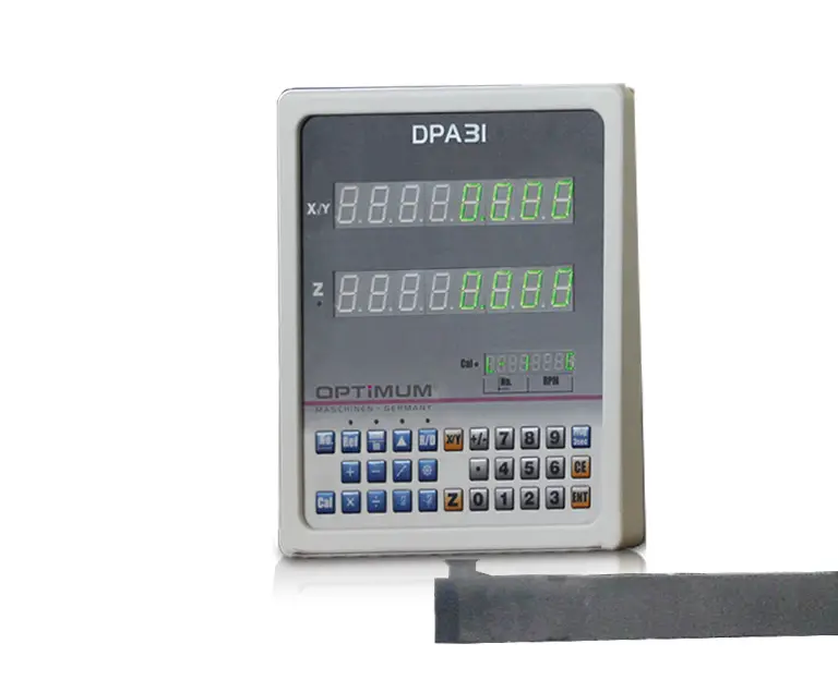 Bruska na plocho Metallkraft OPTIgrind GT 25 - displej odměřování