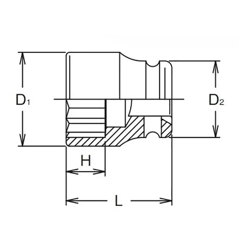 Nástrčná hlavice 1 1/2" Koken 17405M vel. 80 mm, rázová (KOK17405M-80)