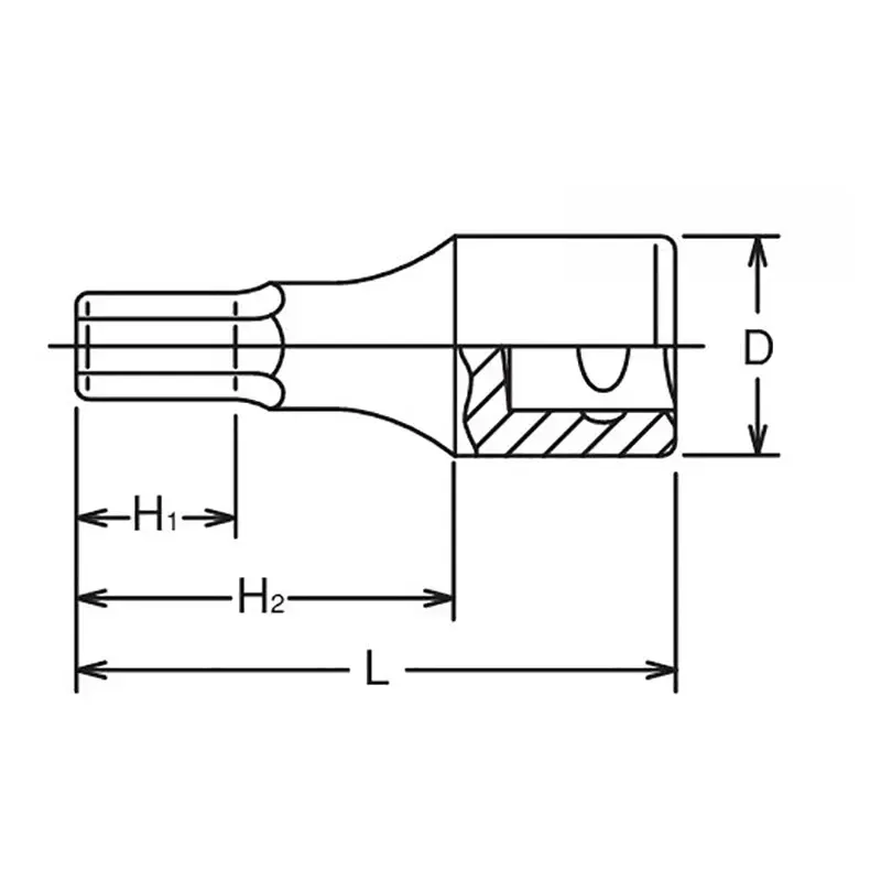 Zástrčná bitová hlavice 3/4 6hran 15 mm Koken 6012M.75-15 (KOK6012M-75 15mm)