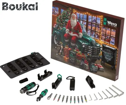 Adventní kalendář 2026 Wera 136614 Vánoční sada s nářadím - 24 dílů (W05136614001)