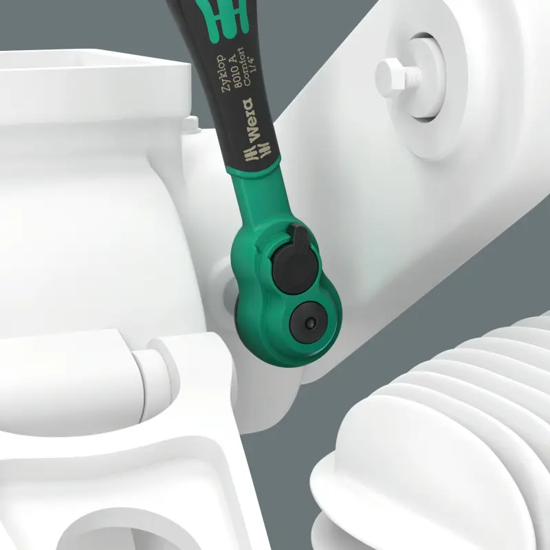 Wera 005600 Ráčna Zyklop Comfort 8010 A 1/4" s přepínací páčkou (W05005600001), W05005600001