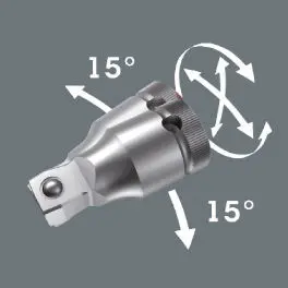 Wera 005541 Gola sada 1/4" s ráčnou Zyklop Comfort 8100 SA 14, páčka pro zpětný chod, metrická (W05005541001)