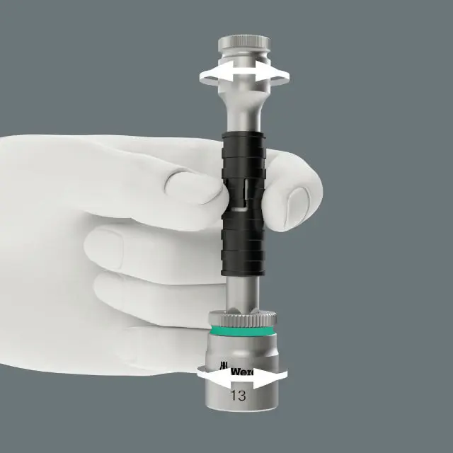 Wera 005541 Gola sada 1/4" s ráčnou Zyklop Comfort 8100 SA 14, páčka pro zpětný chod, metrická (W05005541001)