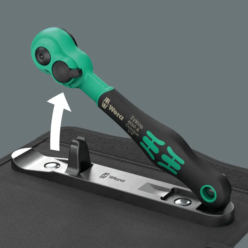 Wera 005541 Gola sada 1/4" s ráčnou Zyklop Comfort 8100 SA 14, páčka pro zpětný chod, metrická (W05005541001)