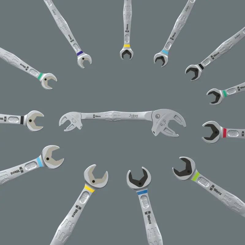Wera 020332 Samonastavitelný oboustranný otevřený klíč 6006 Joker S/L (10 ÷ 13/7/16 ÷ 3/4") (W05020332001)