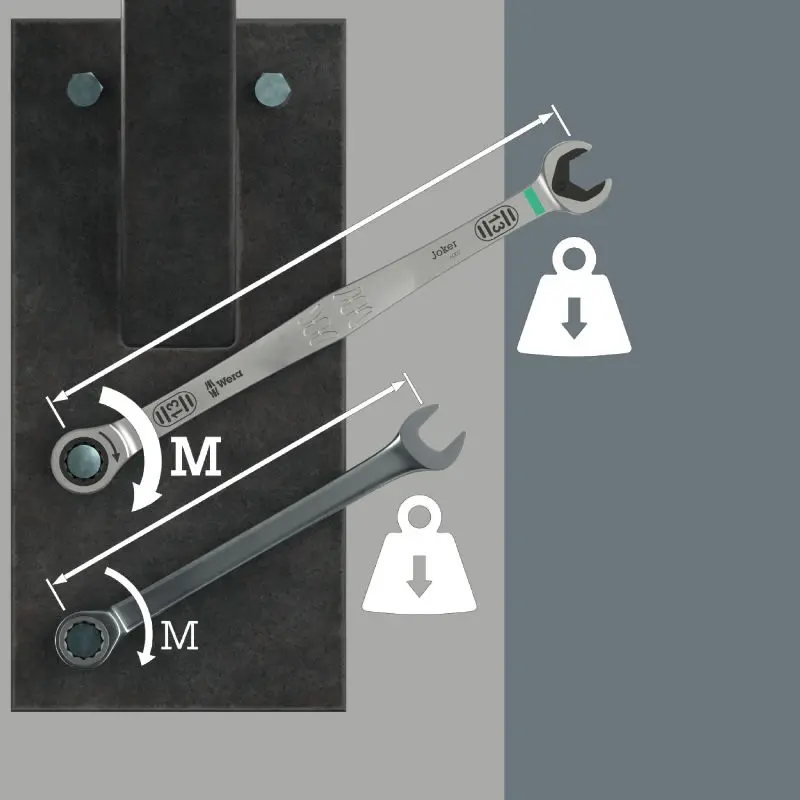 Wera 020362 Očkoplochý ráčnový klíč SB 3/8" 6007 Joker, dlouhý, palcový (W05020362001)