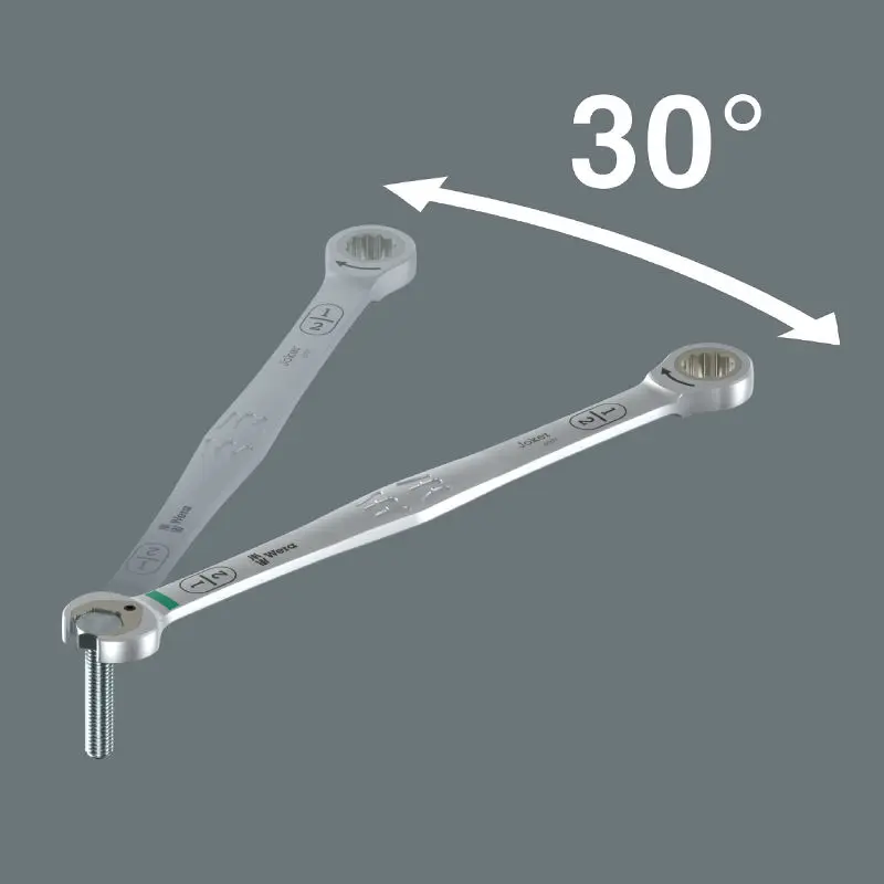 Wera 020385 Očkoploché ráčnové klíče 6007 Joker Imperial 8 Set 1, dlouhé, palcové - 8 ks (W05020385001)