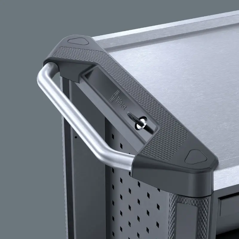 Wera 150131 Pojízdný dílenský vozík 9701 (7 zásuvek) Tool Rebel Nerez XXL 1 - 188 ks nářadí (W05150131001), W05150131001