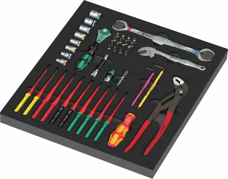 Wera 150153 Pěnová vložka 9753 Nářadí Kraftform Kompakt pro Údržbu 1 - 45 ks (W05150153001)