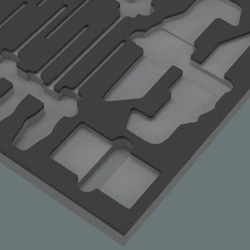 Wera 137360 Pěnová vložka 9860Prázdná vložka pro nerezové nářadí  Sada 1 - 36 ks (W05137360001), W05137360001