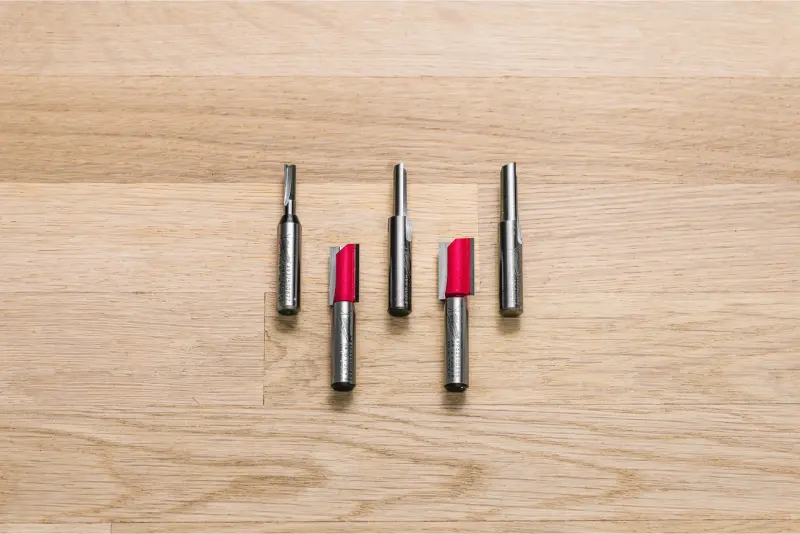 Sada přímých dvoubřitých fréz, RTR B. S8 Straight bit Set, 5 ks, 4932501053