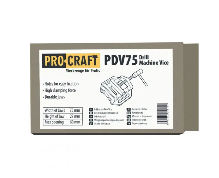 Svěrák pod vrtačku Procraft PDV75 | PDV75