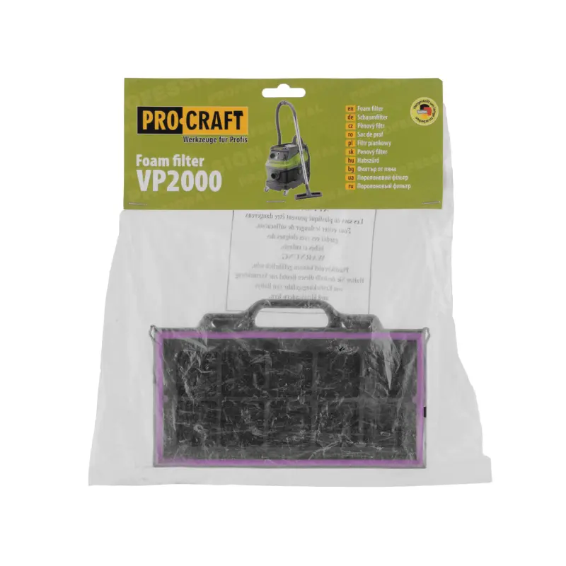 Pěnový filtr pro průmyslový vysavač Procraft VP2000 | FPVP2000