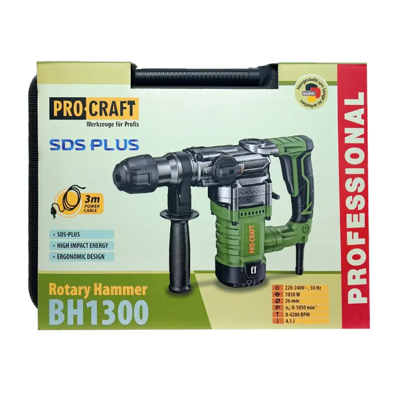 Kombinované vrtací a sekací kladivo Procraft BH1300, SDS Plus | BH1300