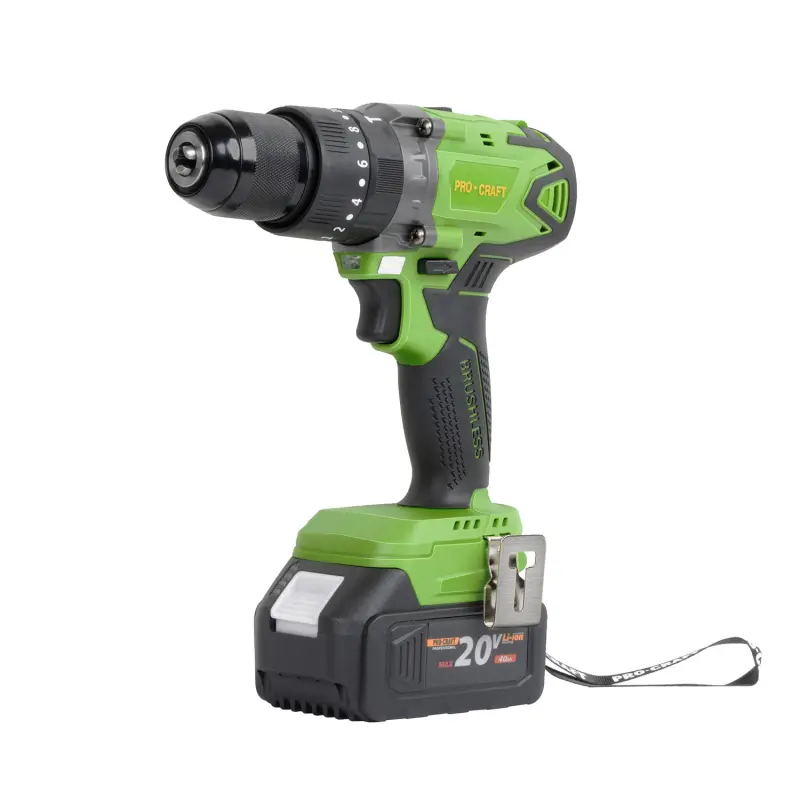 Aku vrtací šroubovák s příklepem Procraft SPA18BL Brushless se sadou bitů DBS-101 | SPA18BL/DBS101