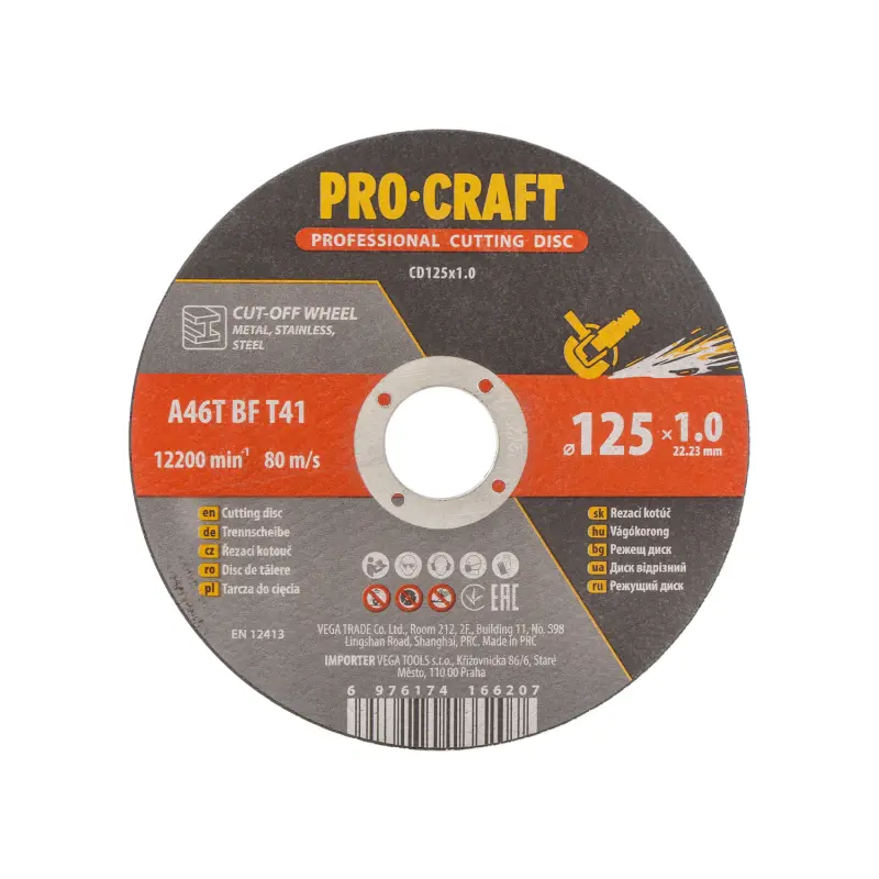 Sada řezných kotoučů Procraft CD125x1.0b | CD125x1.0b