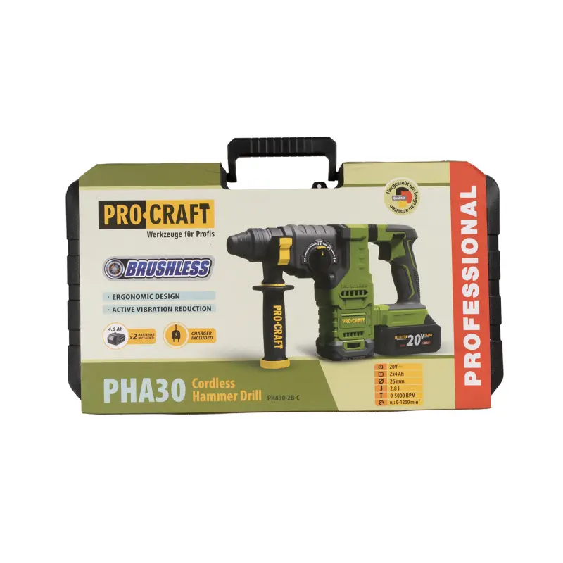 Aku vrtací kladivo Procraft PHA30 SDS Plus | PHA30