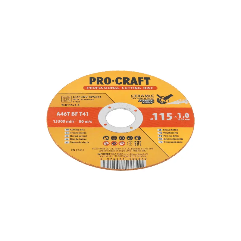 Keramický řezný kotouč Procraft YСD115x1.0 | YCD115x1.0