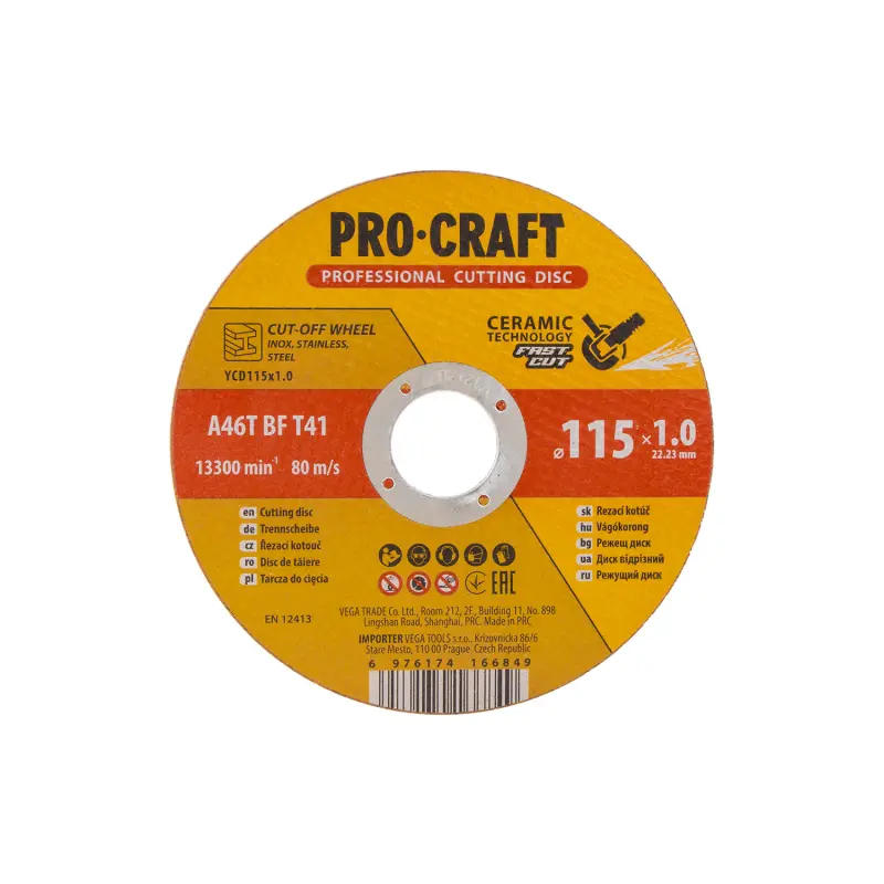 Keramický řezný kotouč Procraft YСD115x1.0 | YCD115x1.0