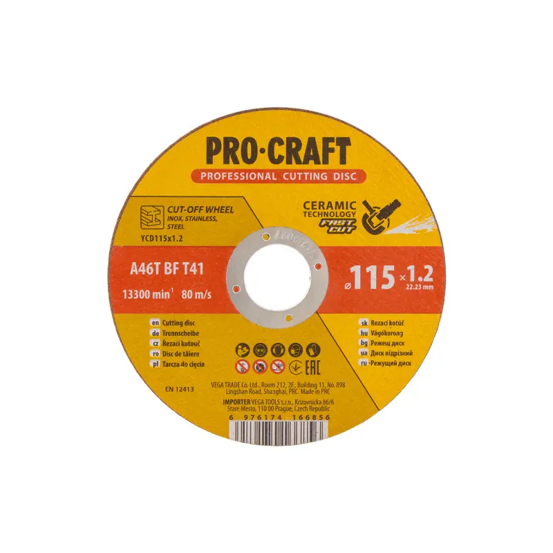 Keramický řezný kotouč Procraft YСD115x1.2 | YCD115x1.2
