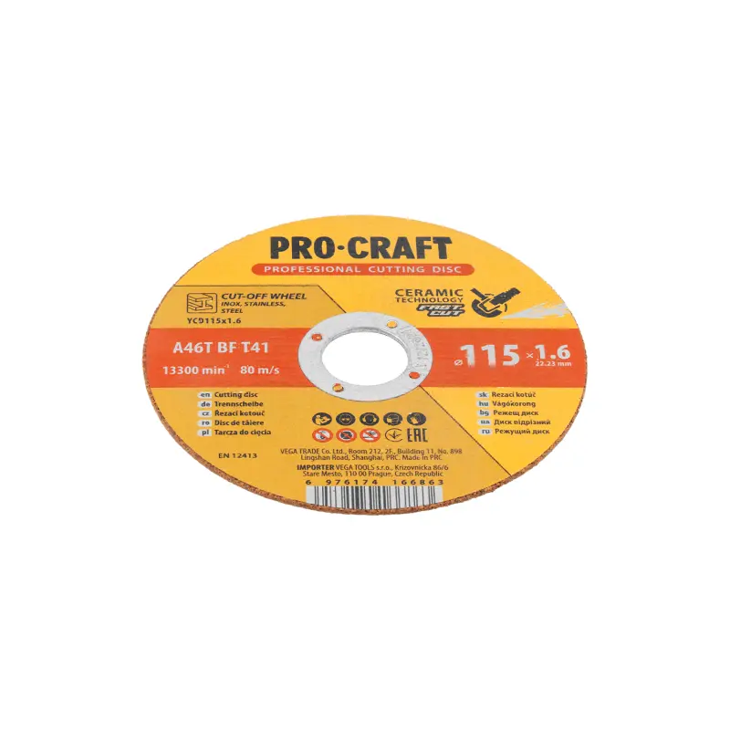 Keramický řezný kotouč Procraft YСD115x1.6 | YCD115x1.6