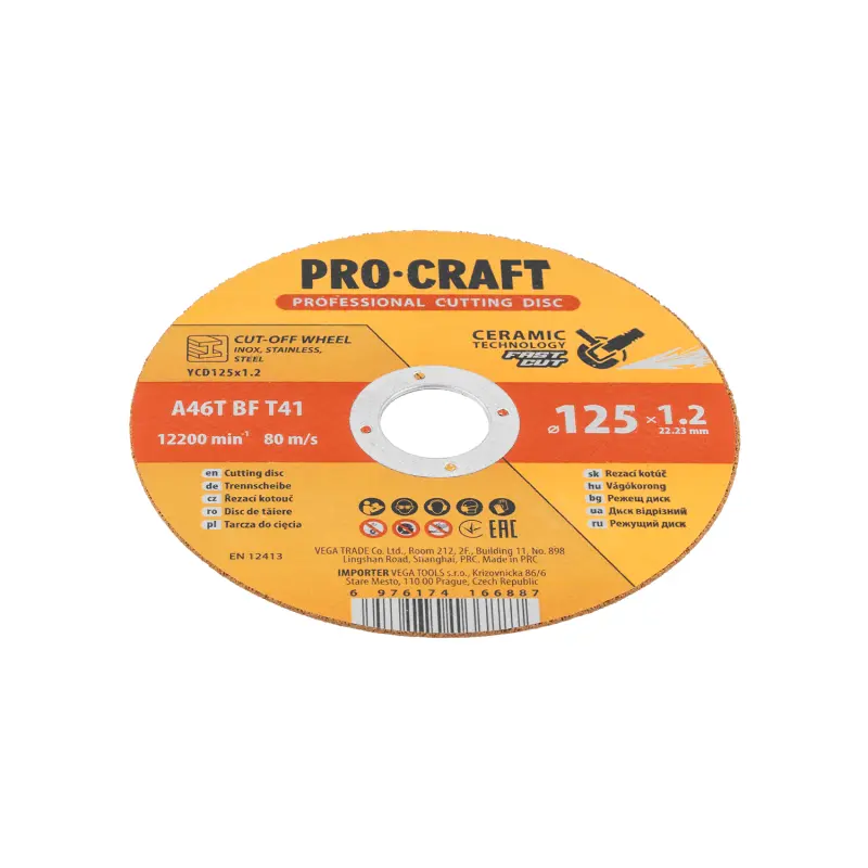 Keramický řezný kotouč Procraft YСD125x1.2 | YCD125x1.2