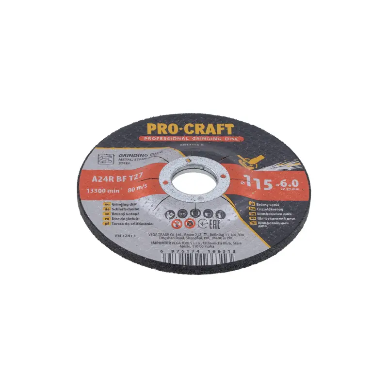 Brusný kotouč na kov Procraft GD115x6.0 | GD115x6.0