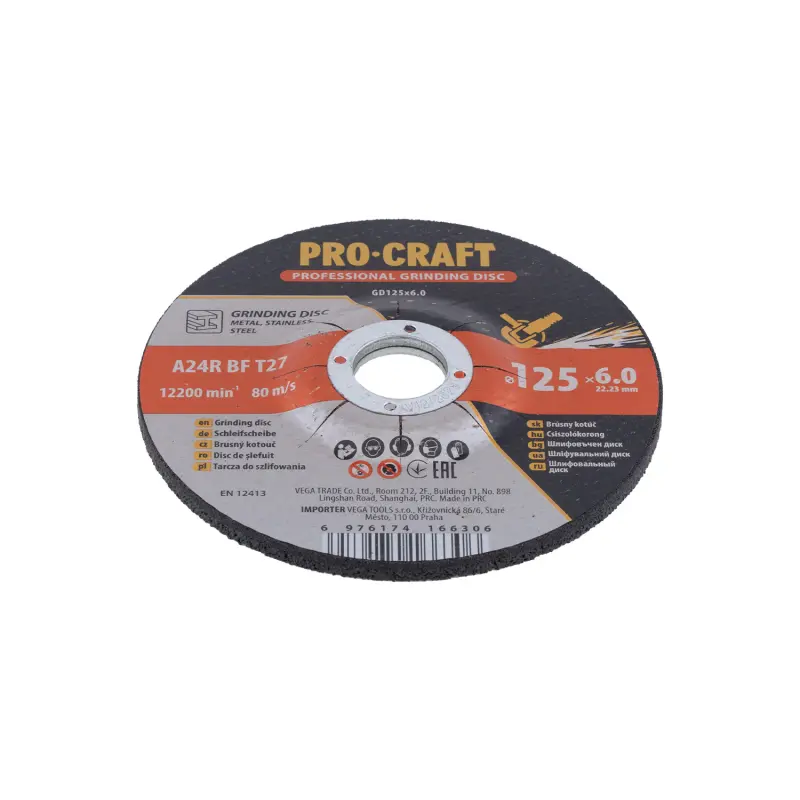 Brusný kotouč na kov Procraft GD125x6.0 | GD125x6.0