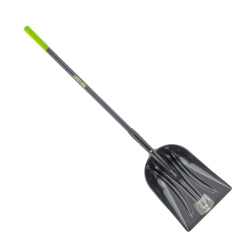 Lopata na sníh a obilí 36,5 cm plastová se sklolaminátovou násadou dlouhá 150cm Procraft GPS-1500 | GPS-1500