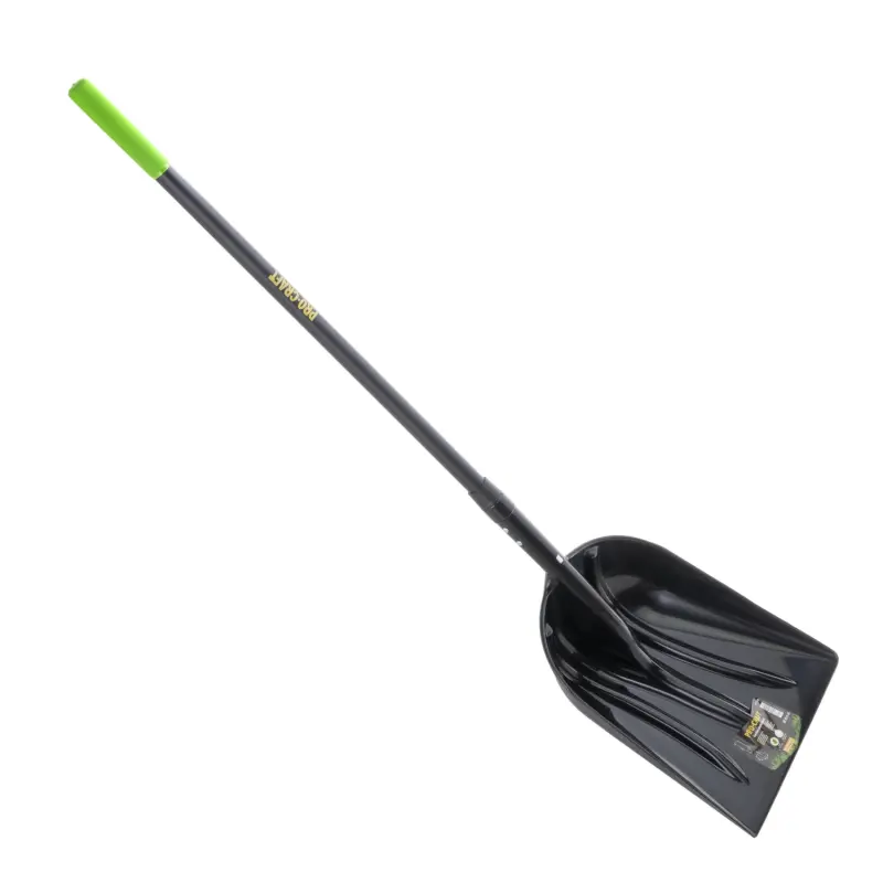 Lopata na sníh a obilí 36,5 cm plastová se sklolaminátovou násadou dlouhá 150cm Procraft GPS-1500 | GPS-1500