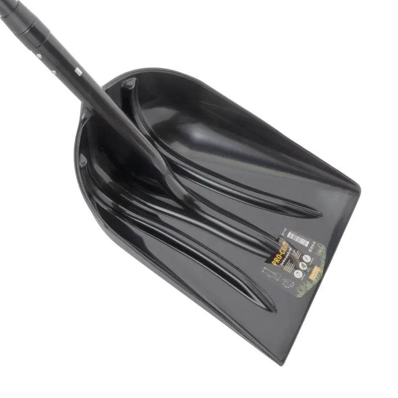 Lopata na sníh a obilí 36,5cm plastová se sklolaminátovou násadou krátká 115cm Procraft GPS-1150 | GPS-1150