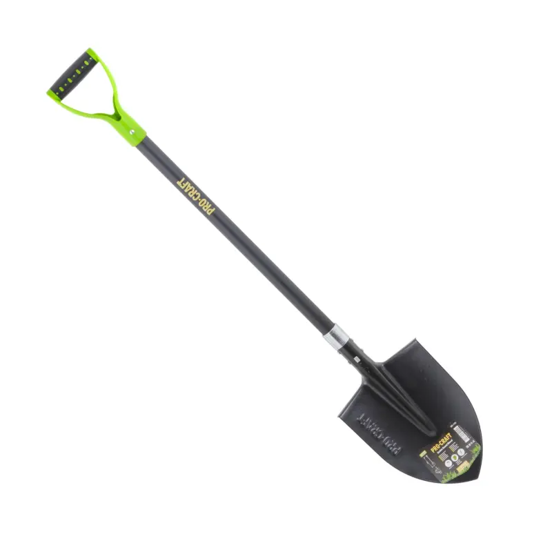 Rýč špičatý kovaný 22cm (nášlapy) se sklolaminátovou násadou 115cm Procraft GRS-1150 | GRS-1150