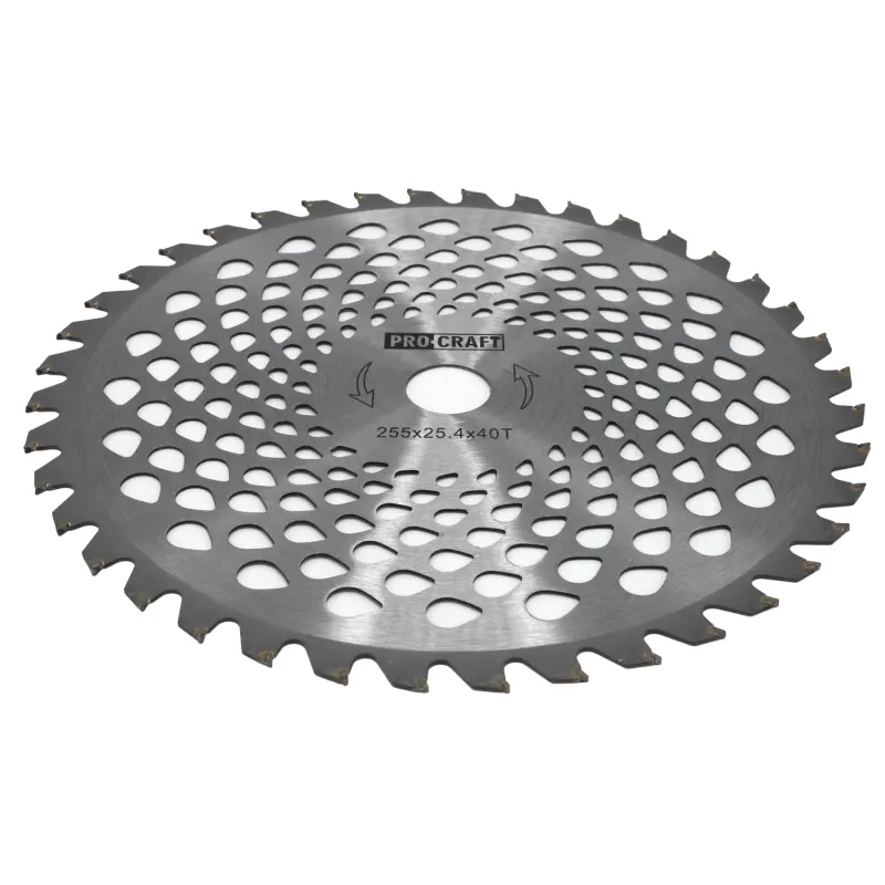 Nůž křovinořezu (kotouč) (D255*25.4) 40T karbid wolframu PROCRAFT