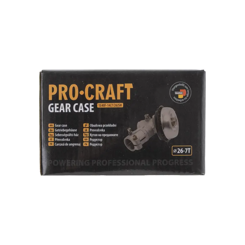 Spodní reduktor křovinořezu (7/26) PROCRAFT | 1E40F-14(7/26)SH