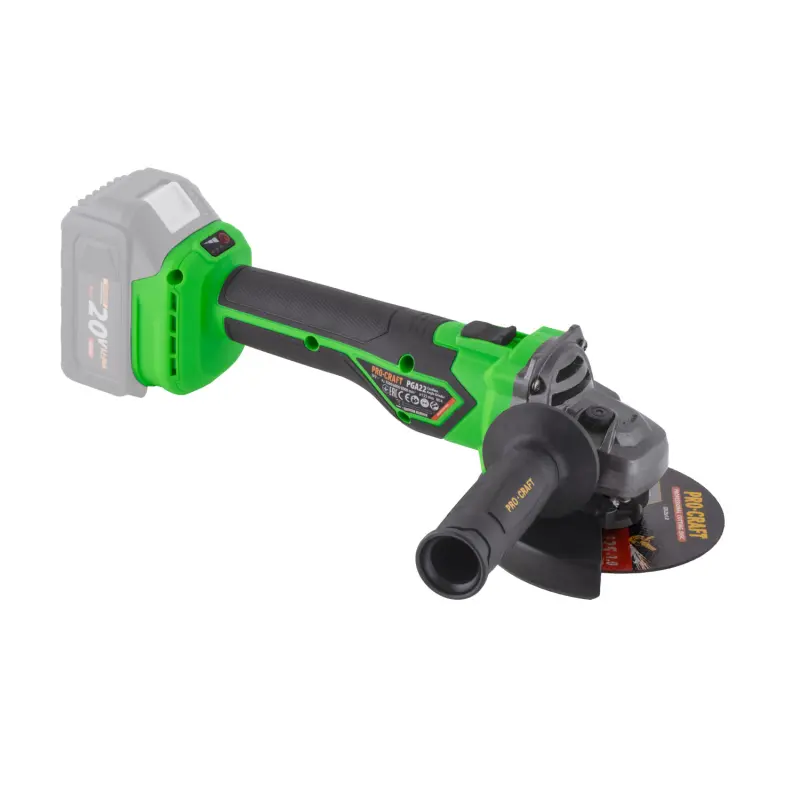 Aku úhlová bruska Procraft PGA22 (bez baterie a nabíječky), 125mm | PGA22-BB
