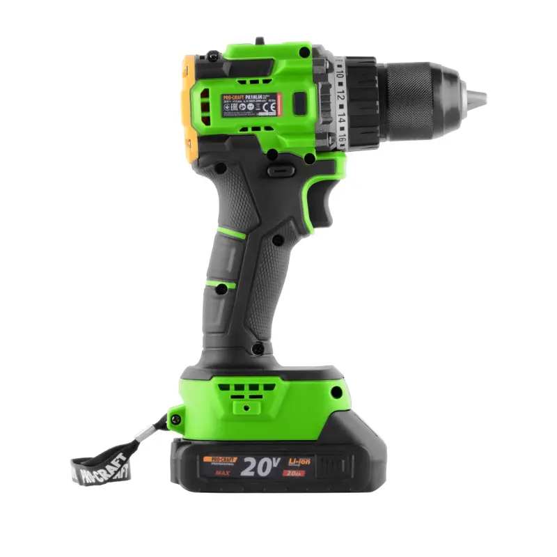 Aku vrtací šroubovák Procraft PA18LiH se sadou bitů BS-37 | SPA18LiH-1B-C/BS-37