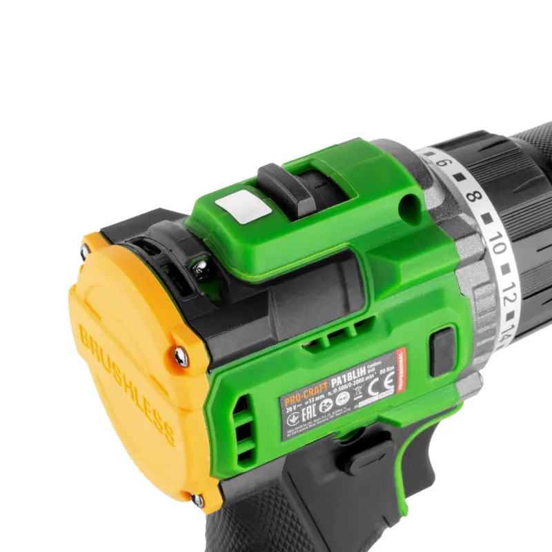 Aku vrtací šroubovák Procraft PA18LiH se sadou bitů BS-37 | SPA18LiH-1B-C/BS-37