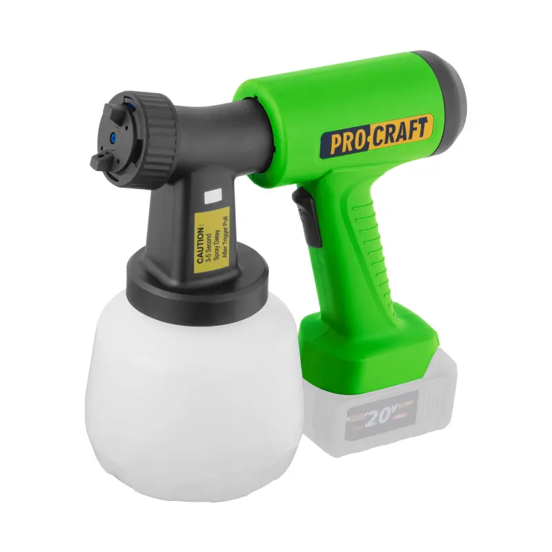 Aku stříkací pistole Procraft PSE22bb s funkcí ofukování (bez baterie a nabíječky) | PSE22bb