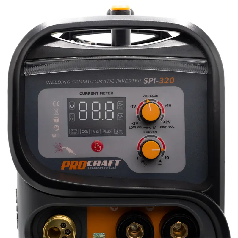 Sada svářecí poloautomatický invertor SPI-320 s aku úhlovou bruskou PGA22-1B-C + svařovací drát FW81 | SSPI-320/PGA22-1B