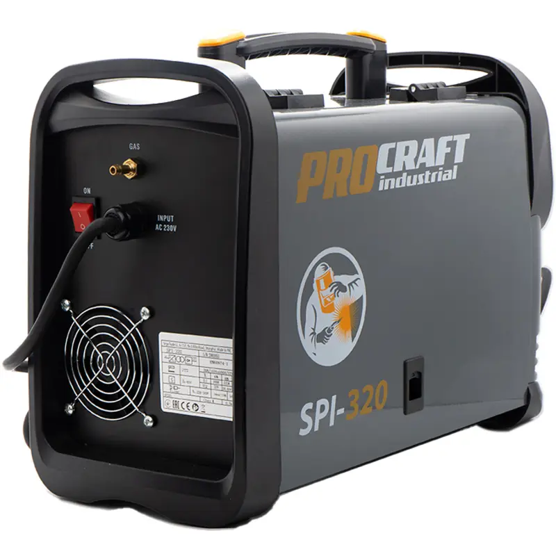 Sada svářecí poloautomatický invertor SPI-320 s aku úhlovou bruskou PGA22-1B-C + svařovací drát FW81 | SSPI-320/PGA22-1B
