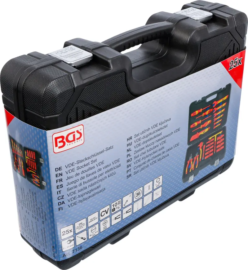 BGS 7136 VDE sada nářadí 3/8" - 25 ks