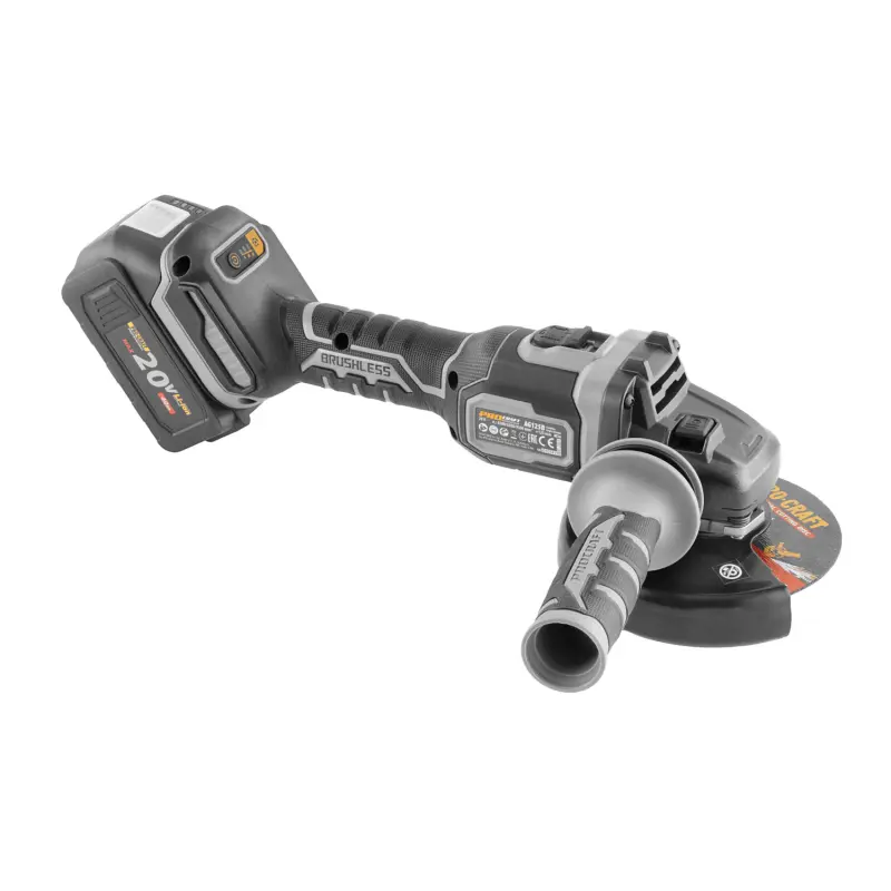 Aku úhlová bruska Procraft AG125B-1B-C, 125 mm (PRCAG125B-1B-C)