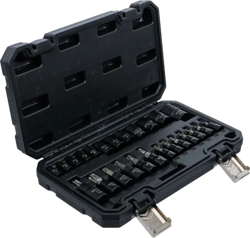 Kraftmann 20124 Nástrčné hlavice 1/4", 3/8", 1/2" - E-profil / T-profil
