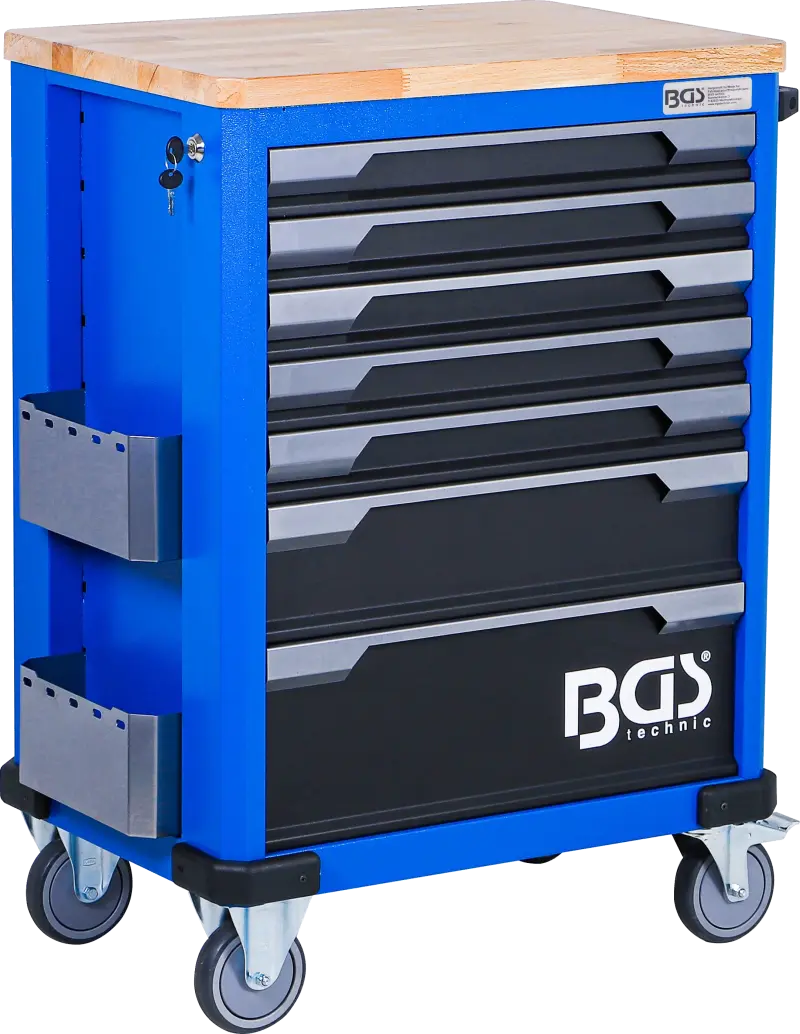 Dílenský vozík BGS 6067 - 7 zásuvek - 286 nástrojů  (BGS106067)