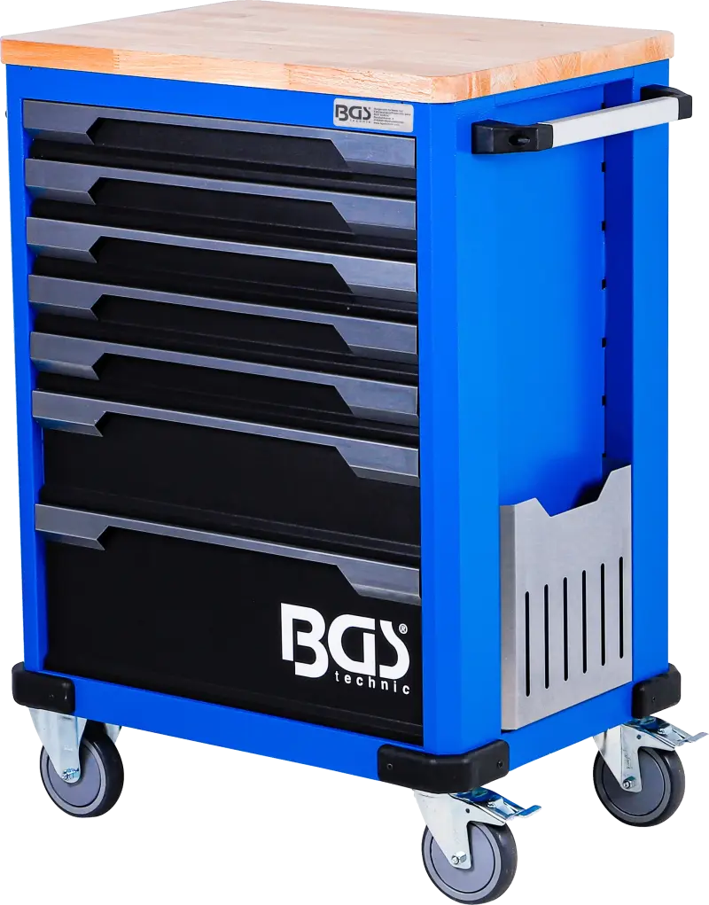 Dílenský vozík BGS 6067 - 7 zásuvek - 286 nástrojů  (BGS106067)